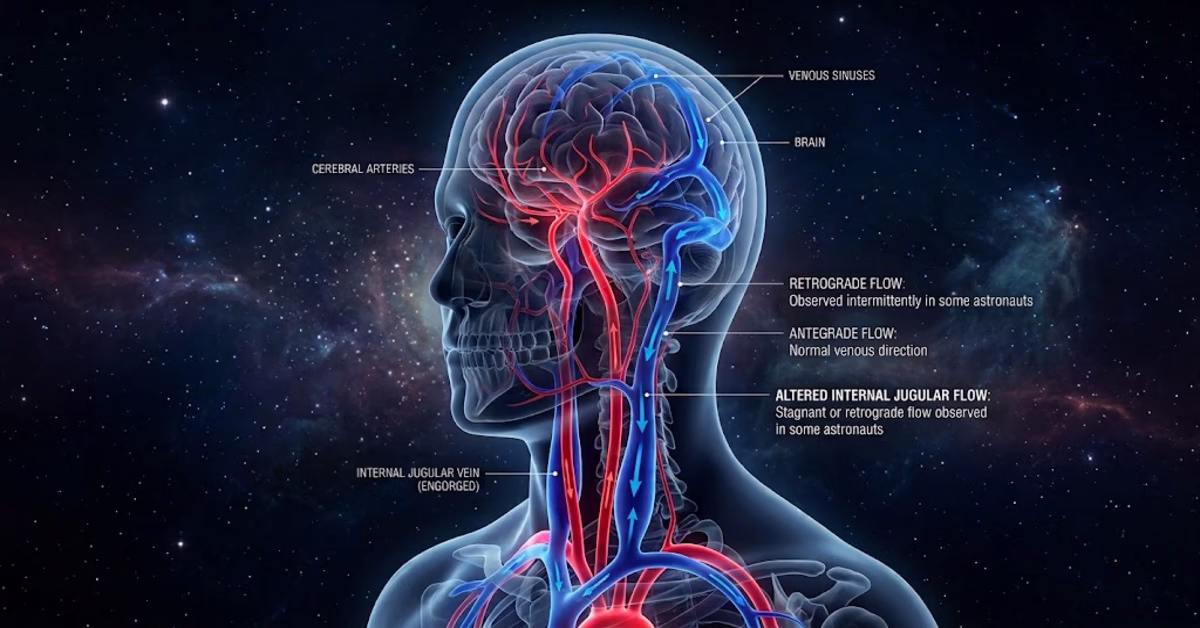How Does Blood Flow to the Brain in Microgravity?